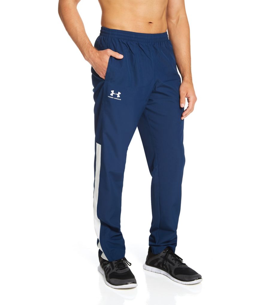 Under Armour Men's M UA Vital Woven Pants Navy 1352031 Ripstop Ankle Zips  NWT