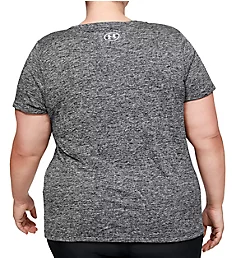 UA Plus Size Tech Twist Short Sleeve T-Shirt Black 1X
