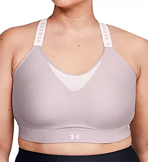 UA Infinity High Plus Size Wireless Bra Dash Pink 1X
