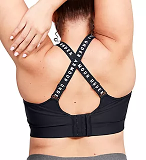 UA Infinity High Plus Size Wireless Bra Black 1X