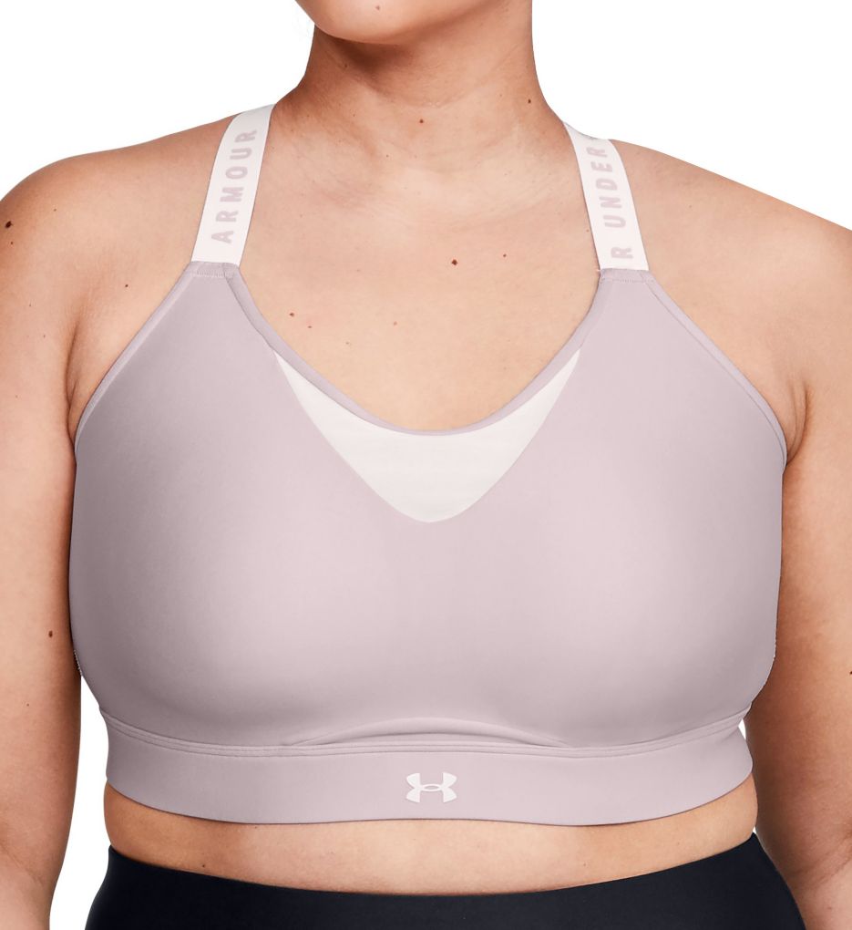 UA Infinity High Plus Size Wireless Bra Black 1X