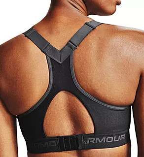 Armour High Impact Crossback Wireless Bra Black 32C