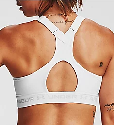Armour High Crossback Zip Front Sports Bra White 32B