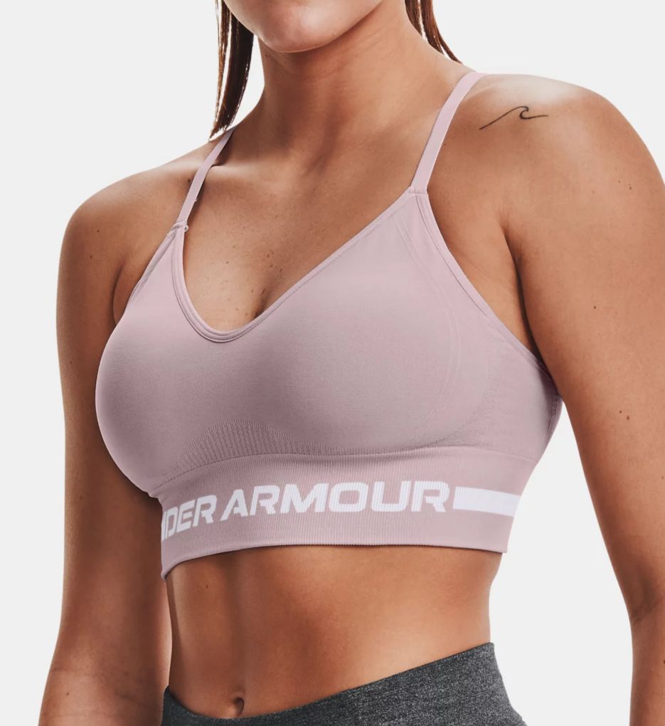 Buy UNDER ARMOUR Women Pink Mid Crossback Solid Sports Bra 1307200