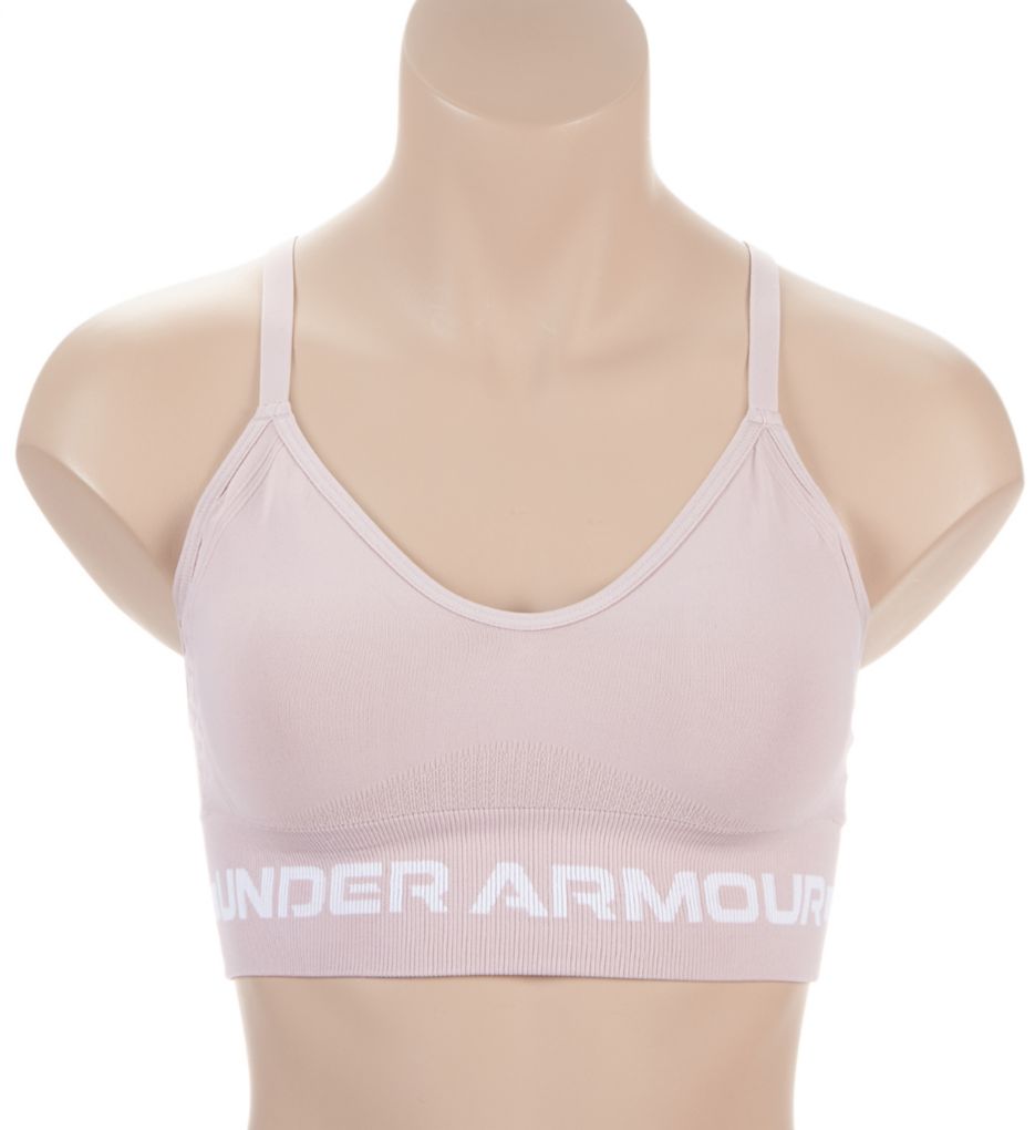Buy UNDER ARMOUR Women Pink Mid Crossback Solid Sports Bra 1307200