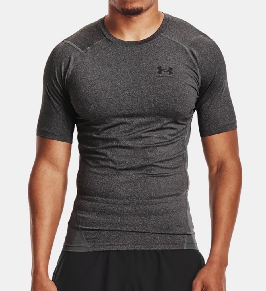 Tall Man HeatGear Compression TShirt CBHBlk LT by Under Armour