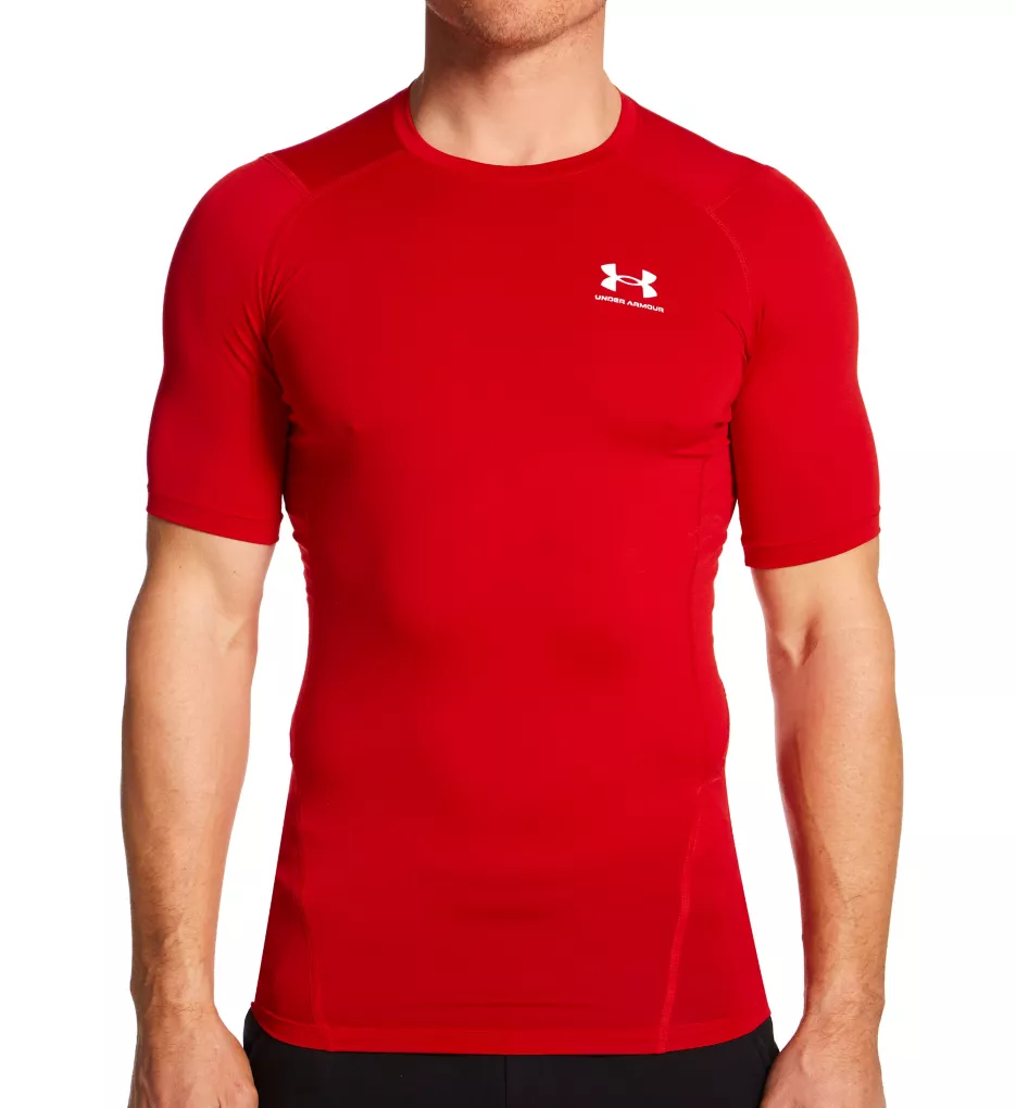 Under Armour Tall Man HeatGear Compression T-Shirt Red 2XLT  - Image 1