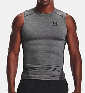 HeatGear Armour Sleeveless Compression Tank CARBON M