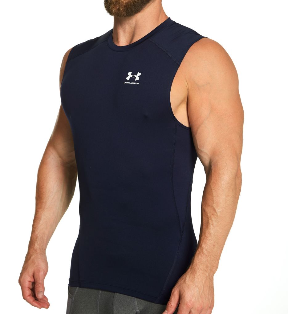 Under Armour Heatgear Sleeveless Compression Muscle Tee Midnight