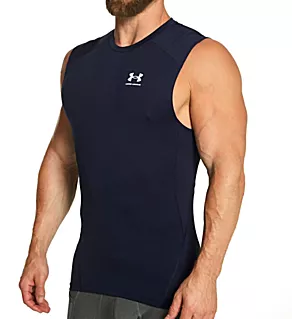 Tall Man HeatGear Sleeveless Compression Tank Midnight Navy 4XLT