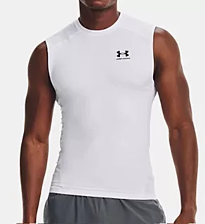 Tall Man HeatGear Sleeveless Compression Tank WHT 2XLT