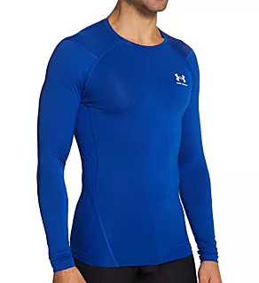 HeatGear Armour Long Sleeve Compression T-Shirt Royal 3XL