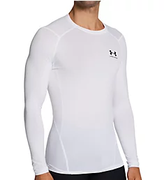 HeatGear Armour Long Sleeve Compression T-Shirt White S
