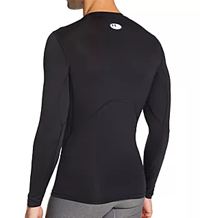 HeatGear Armour Long Sleeve Compression T-Shirt Black 2XL