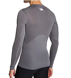 HeatGear Armour Long Sleeve Compression T-Shirt Carbon Heather/Black S