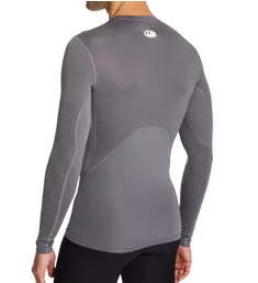 HeatGear Armour Long Sleeve Compression T-Shirt Carbon Heather/Black S