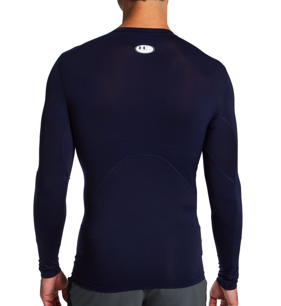 Under Armour Men's HeatGear Long Sleeve Compression Shirt-1361524-blue Sz  XL