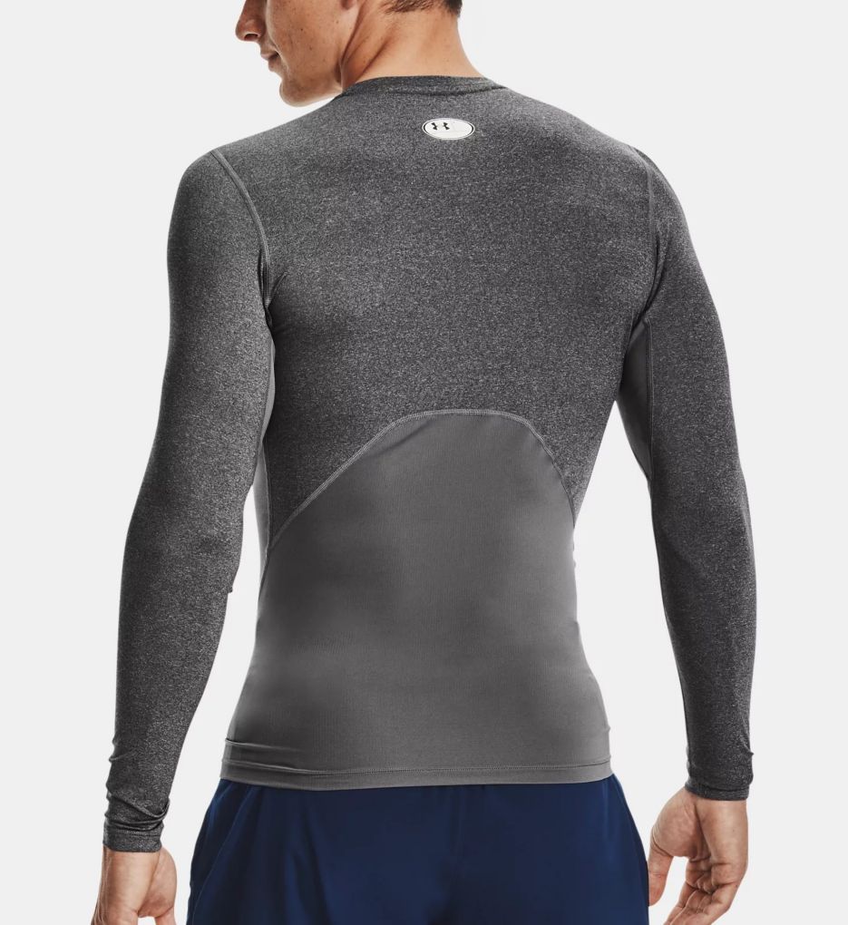 Tall Man HeatGear Long Sleeve Compression T-Shirt Carbon Heather/Black XLT  by Under Armour