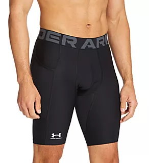 HeatGear Long Compression Short W/Pocket BLK 2XL
