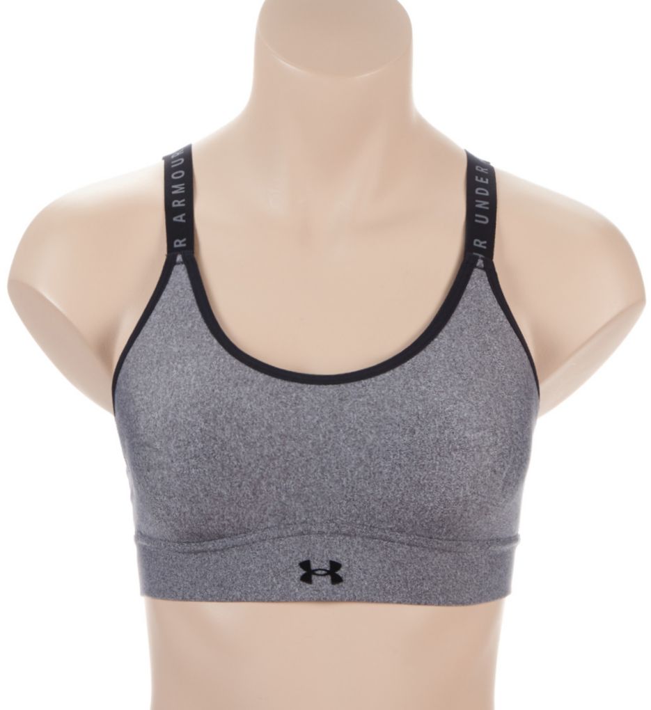 Under Armour Infinity Mid support sports bra in grey