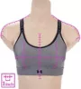 Under Armour UA Infinity Mid Heather Medium Impact Sports Bra 1362948 - Image 3