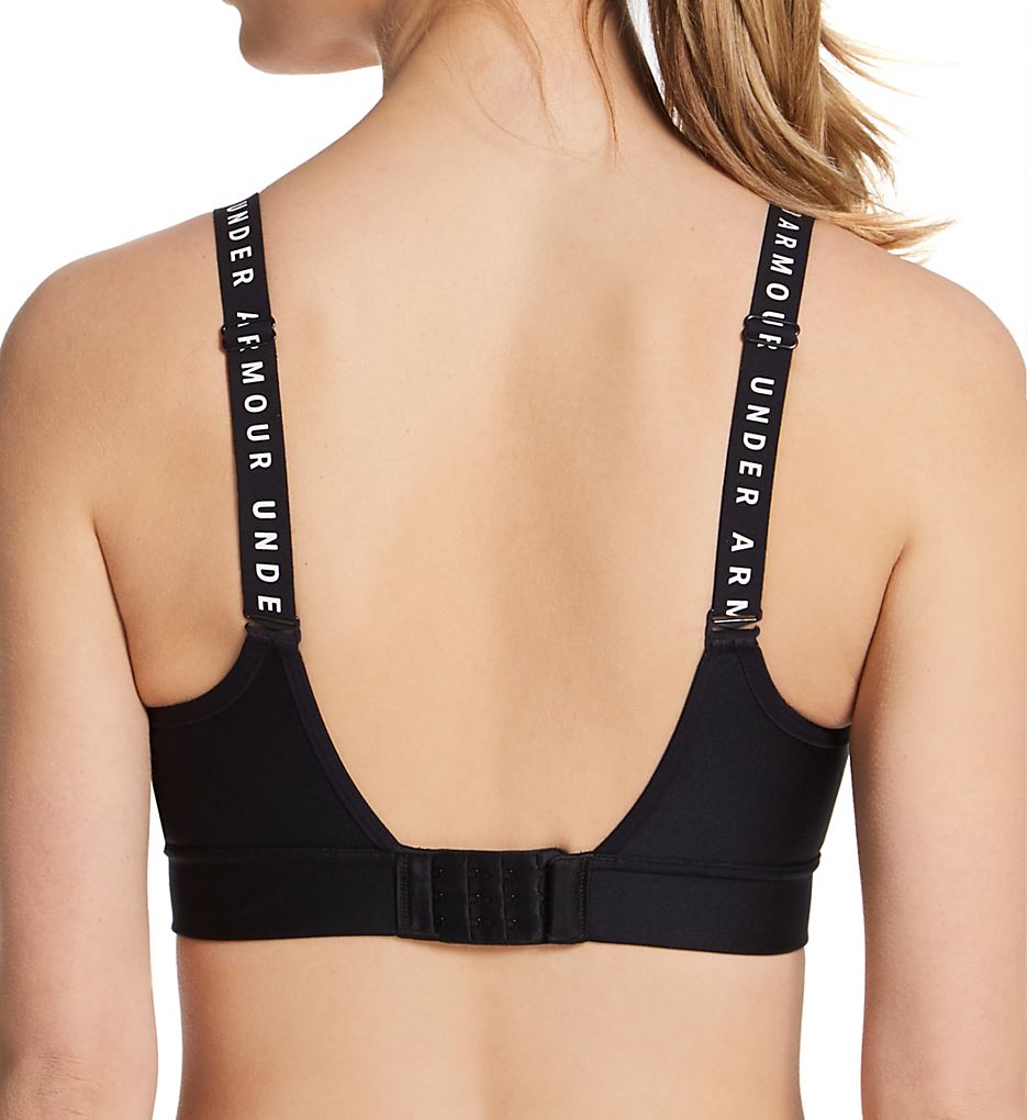 UA Infinity Mid Covered Medium Impact Sports Bra Black XS