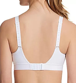 UA Infinity Mid Covered Medium Impact Sports Bra White XL