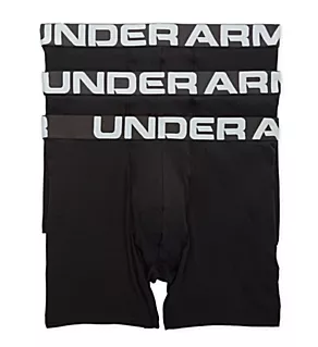 Charged Cotton 6 Inch Boxerjock - 3 Pack Black 2XL