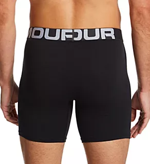 Charged Cotton 6 Inch Boxerjock - 3 Pack Black 2XL