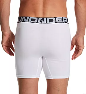 Charged Cotton 6 Inch Boxerjock - 3 Pack White L