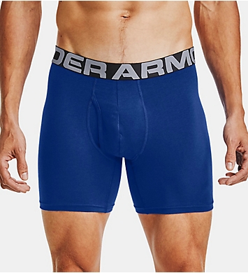 Under Armour Charged Cotton 6 Inch Boxerjock - 3 Pack