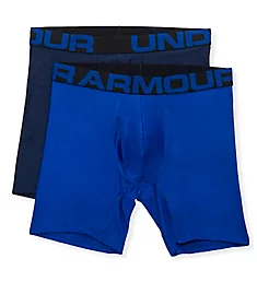 Tech 6 Inch Fitted Boxer Briefs - 2 Pack Royal/Academy M