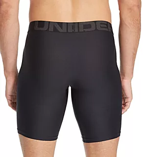 Tech 9 Inch Fitted Boxer Briefs - 2 Pack Black 4XL