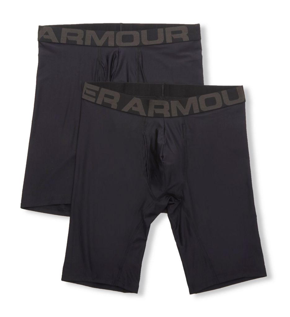 Tech 9 Inch Fitted Boxer Briefs - 2 Pack BLK 5XL by Under Armour