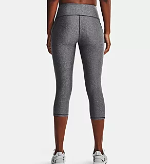 HeatGear Hi-Rise Capri Charcoal Light Heather M