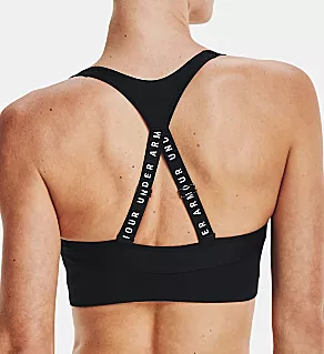 HeatGear Infinity Medium Impact Ribbed Sports Bra Black XL