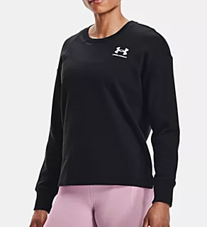 Rival Fleece Oversize Crew Neck Sweatshirt Black L