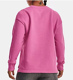 Rival Fleece Oversize Crew Neck Sweatshirt Pink Edge S