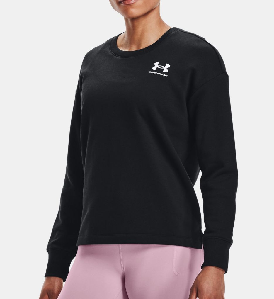 Under armour black sales long sleeve women's