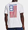 Under Armour Freedom Crew Neck Flag T-Shirt WHT 4XL  - Image 2