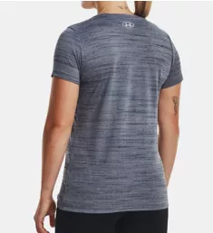 UA Tech Tiger Short Sleeve Crew T-Shirt Downpour Gray M