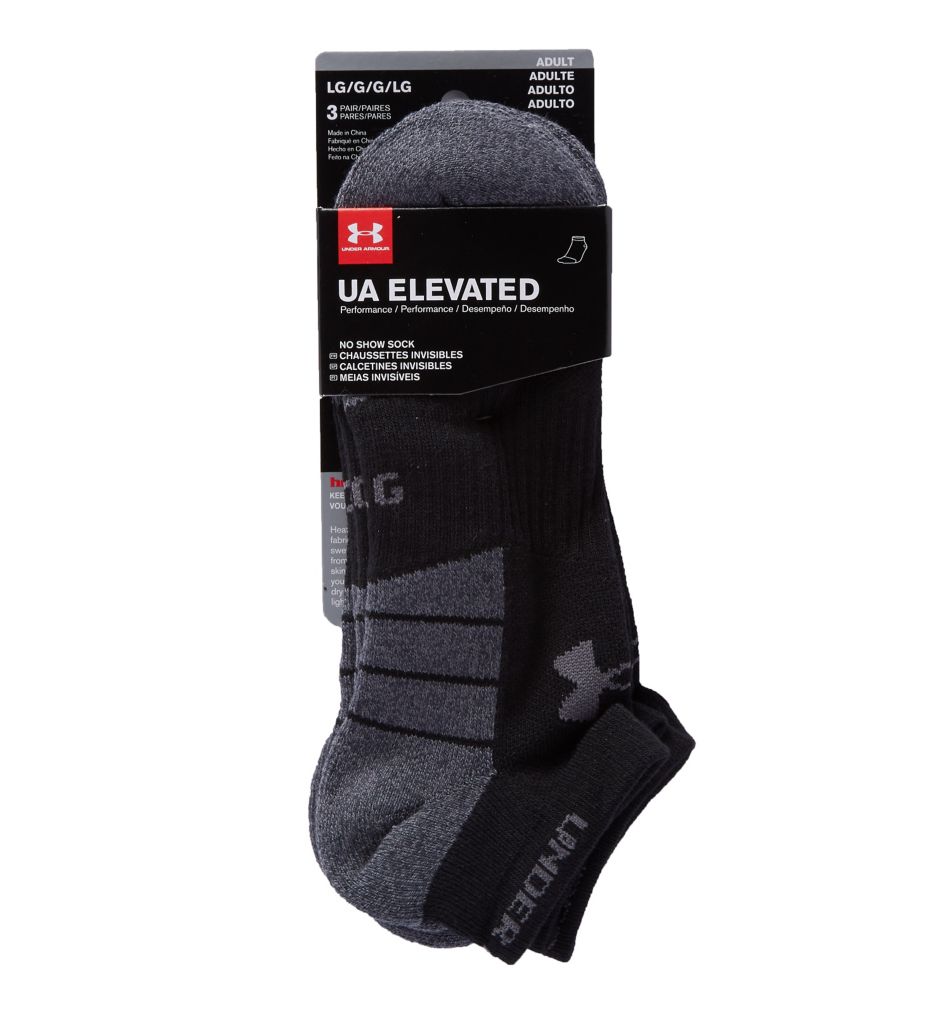 Elevated Performance No Show Socks - 3 Pack-fs