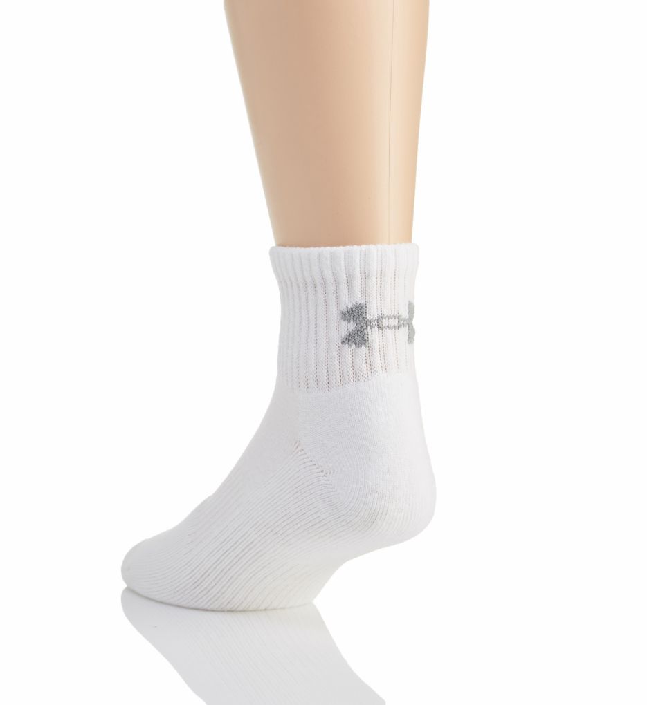 ua charged cotton 2.0 quarter socks