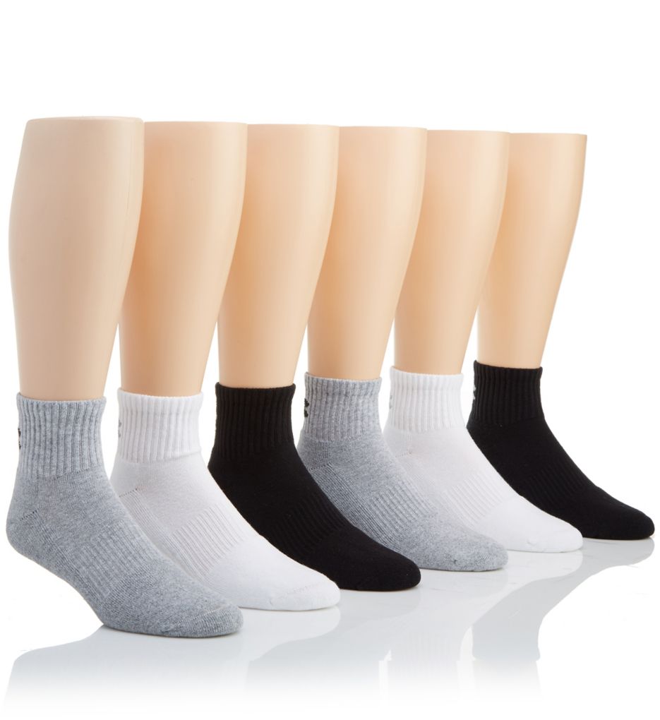 Charged Cotton 2.0 Quarter Socks - 6 Pack