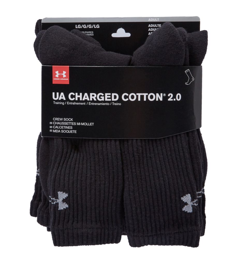 Charged Cotton 2.0 Crew Socks - 6 Pack-fs