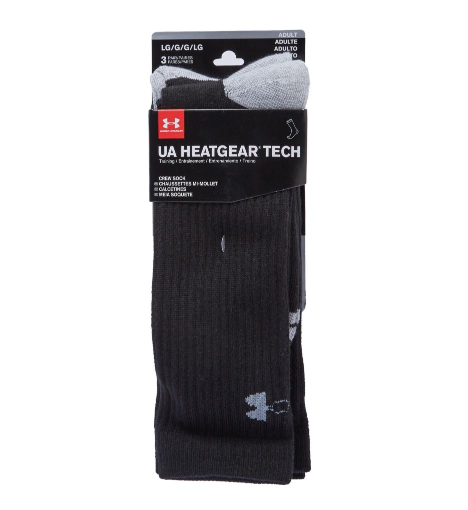 Heatgear Performance Tech Crew Socks - 3 Pack-fs