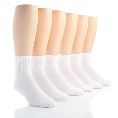 Training Cotton Quarter Socks - 6 Pack