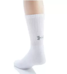 Training Cotton Crew Socks - 6 Pack White XL