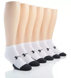 Performance Tech No Show Socks - 6 Pack White XL