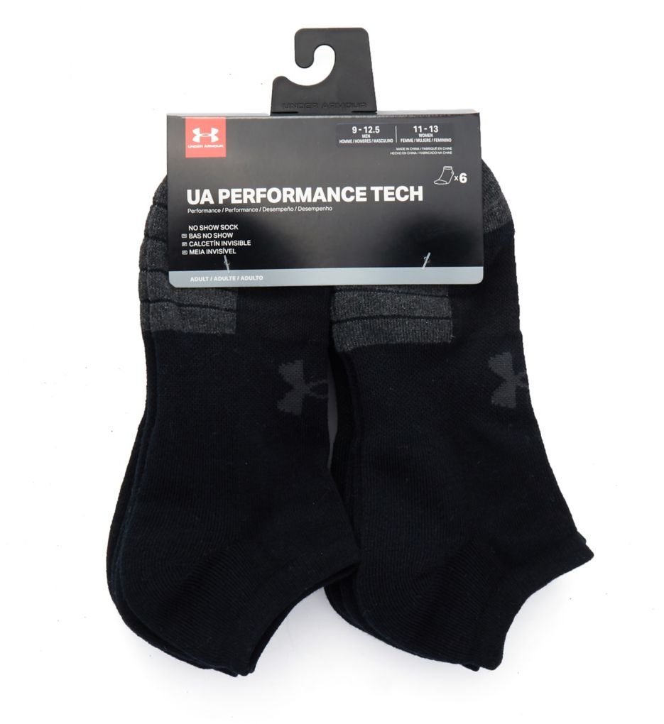 Unisex UA Performance Tech No Show Socks 6-Pack